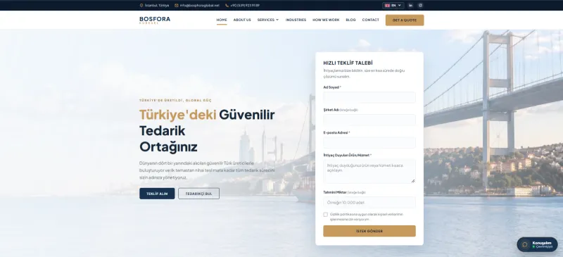 Dış Ticaret -Tedarik -Bosphora Global